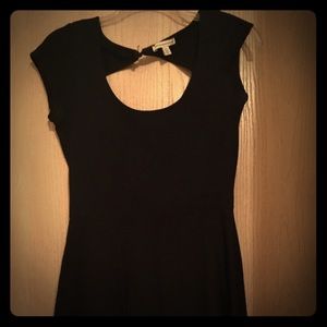 Black dress with keyhole back